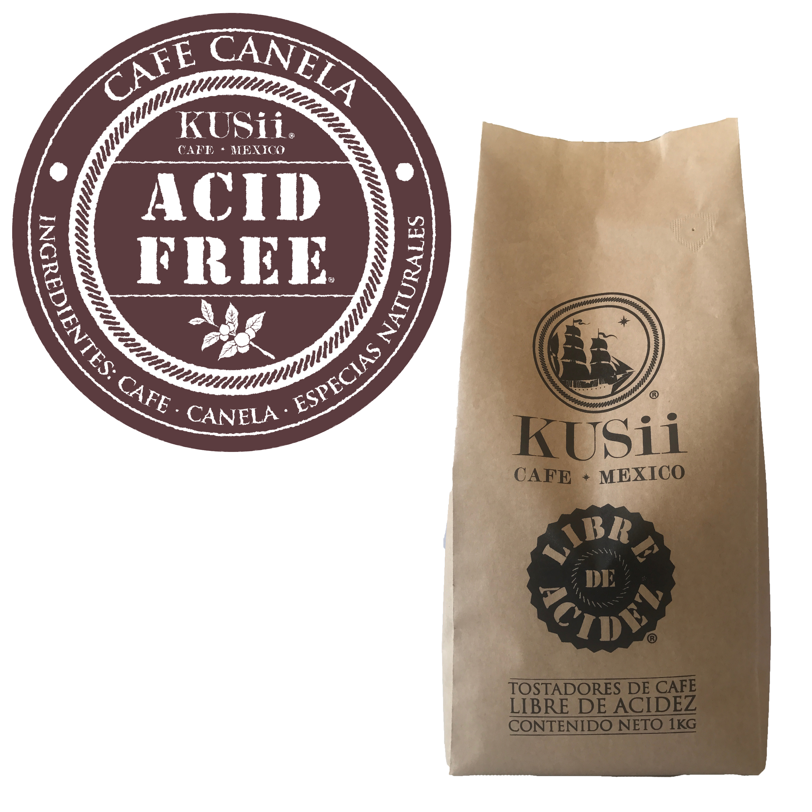 Kusii Café libre de Acidez 100% orgánico y 100% artesanal